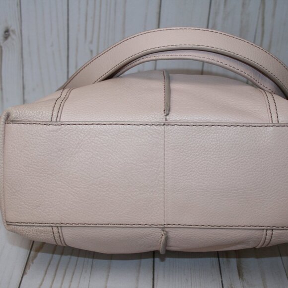 Fossil Lane Handbag Pale Pink Pebble Leather Shoulder/Hobo Bag - Picture 5 of 7